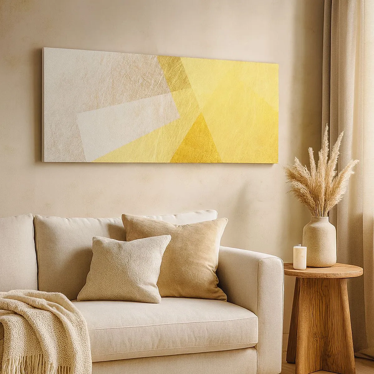 Vászonkép - A geometria időjárása - 100x40 cm