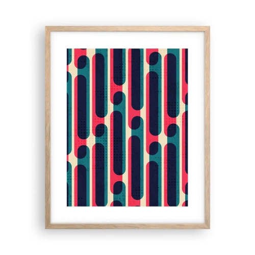 Poszter világos tölgy keretben - Mélységben és előre - 40x50 cm