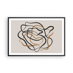 Poszter fehér keretben - Minden összezavarodott - 91x61 cm