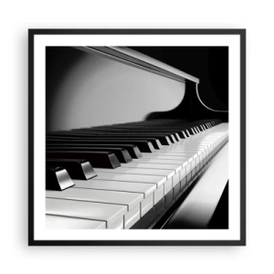 Poszter fehér keretben - A formák és színek harmóniája - 60x60 cm