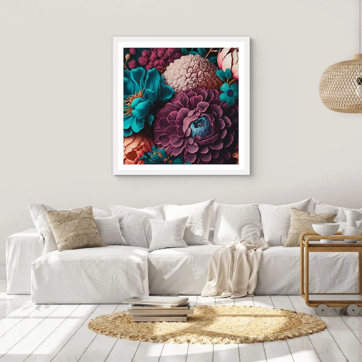 Poszter fekete keretben - A természet bőségében - 60x60 cm