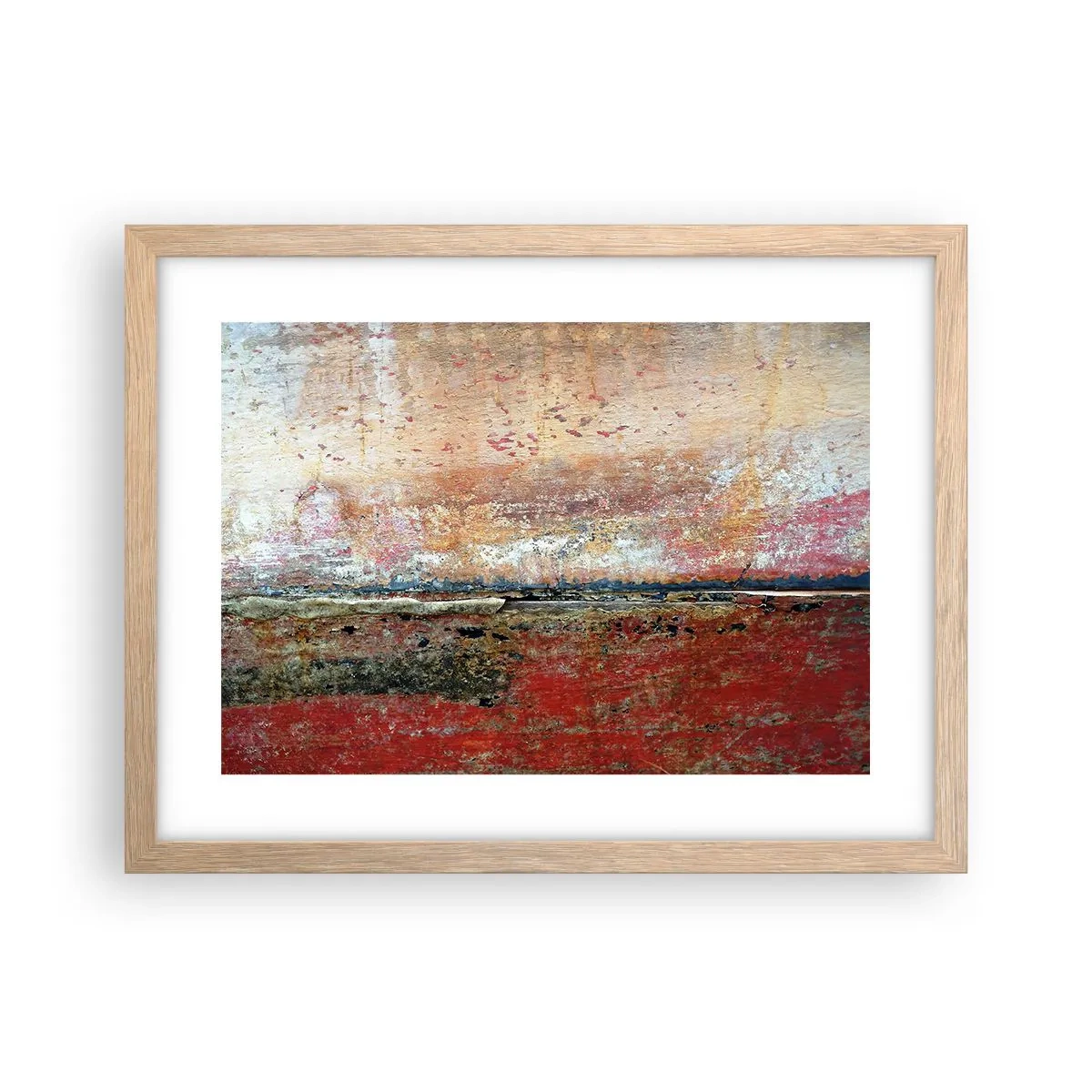 Poszter világos tölgy keretben - Talán a tenger - 40x30 cm