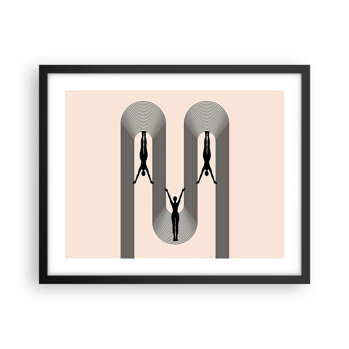 Poszter fehér keretben - Fejjel lefelé - 50x40 cm