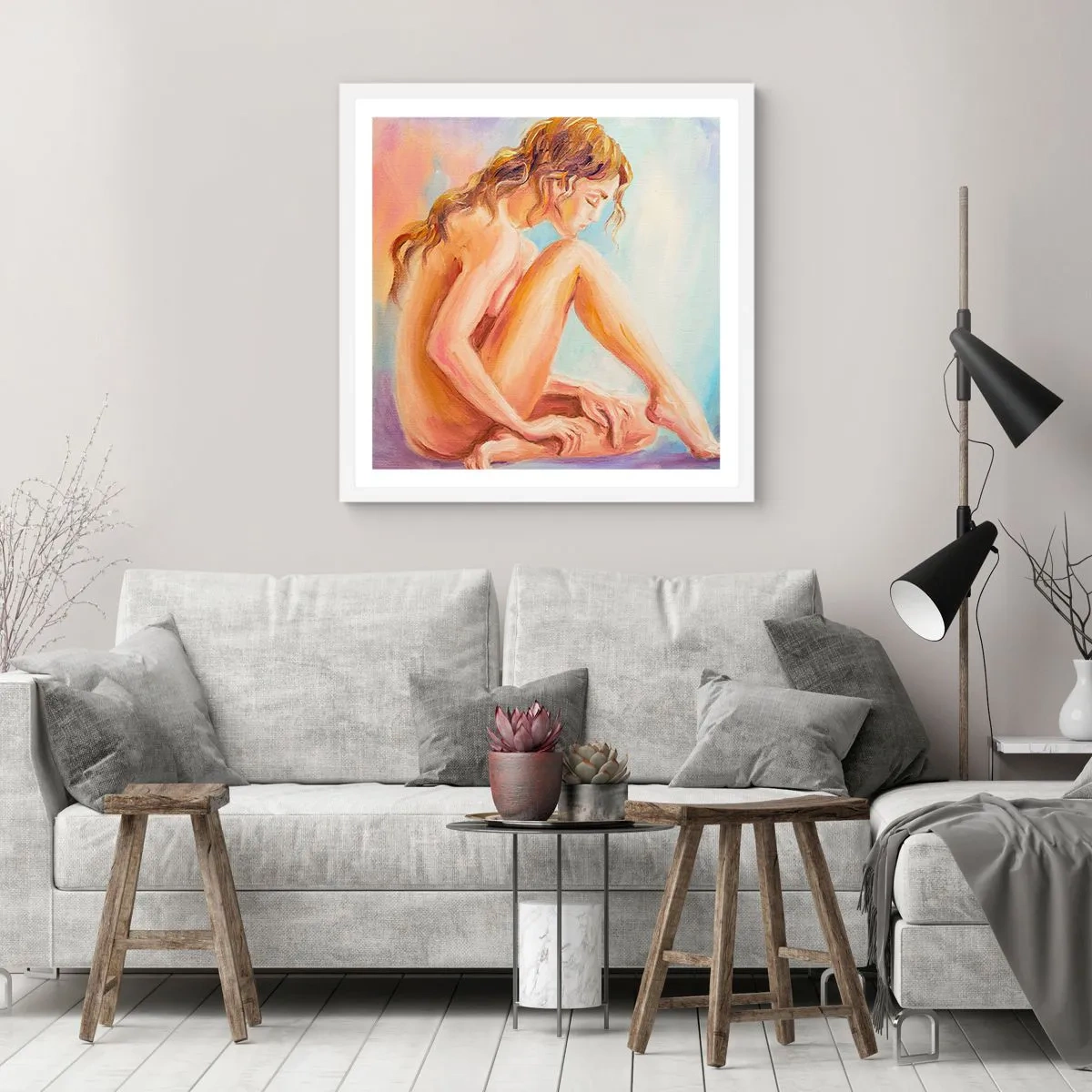 Poszter fekete keretben - A fiatalság cselekedete - 40x40 cm