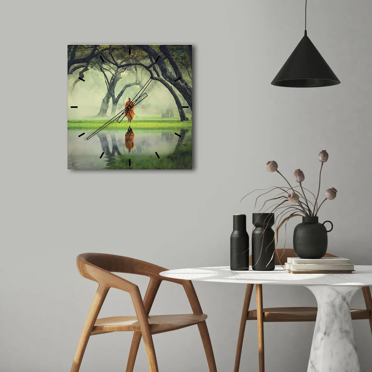 Falióra, Óra - Útban a megvilágosodás felé - 40x40 cm