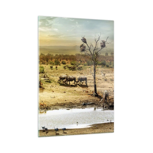 Üveg kép - „Z Edenu zaś wypływała rzeka…" - 50x70 cm