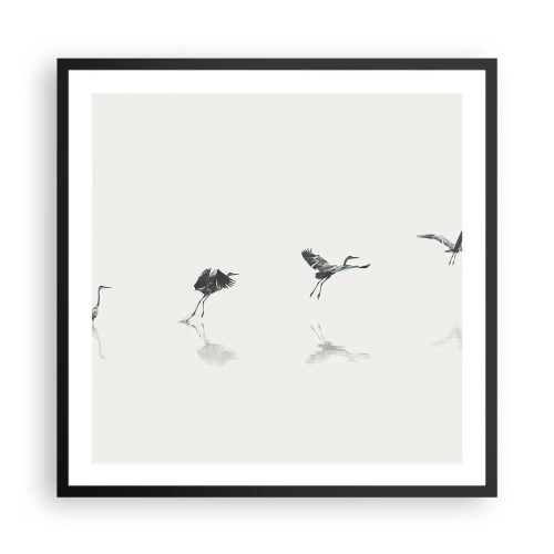 Poszter fehér keretben - Négy egyszerű lépés - 60x60 cm