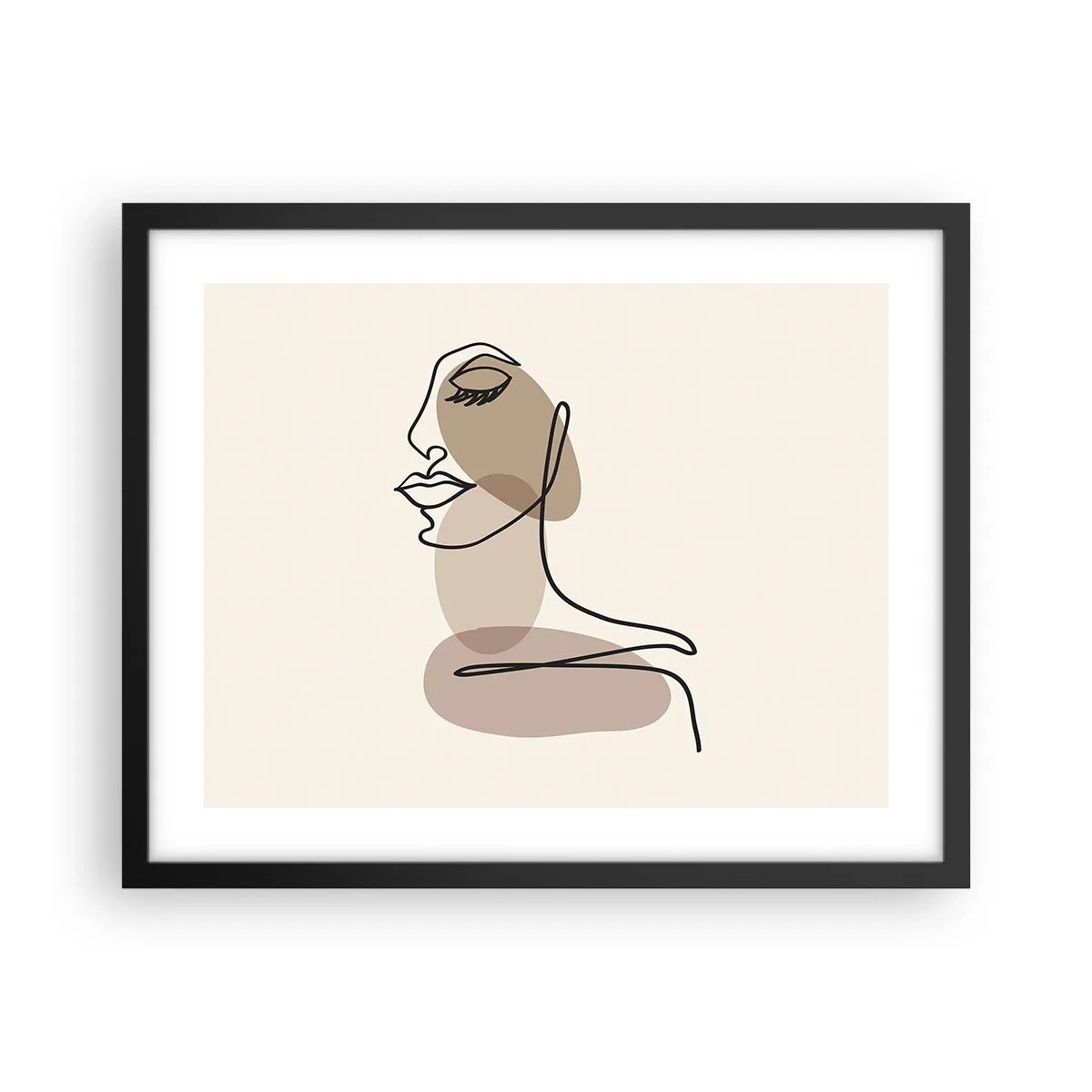 Poszter fehér keretben - Egy bizonyos szépségvonal - 50x40 cm