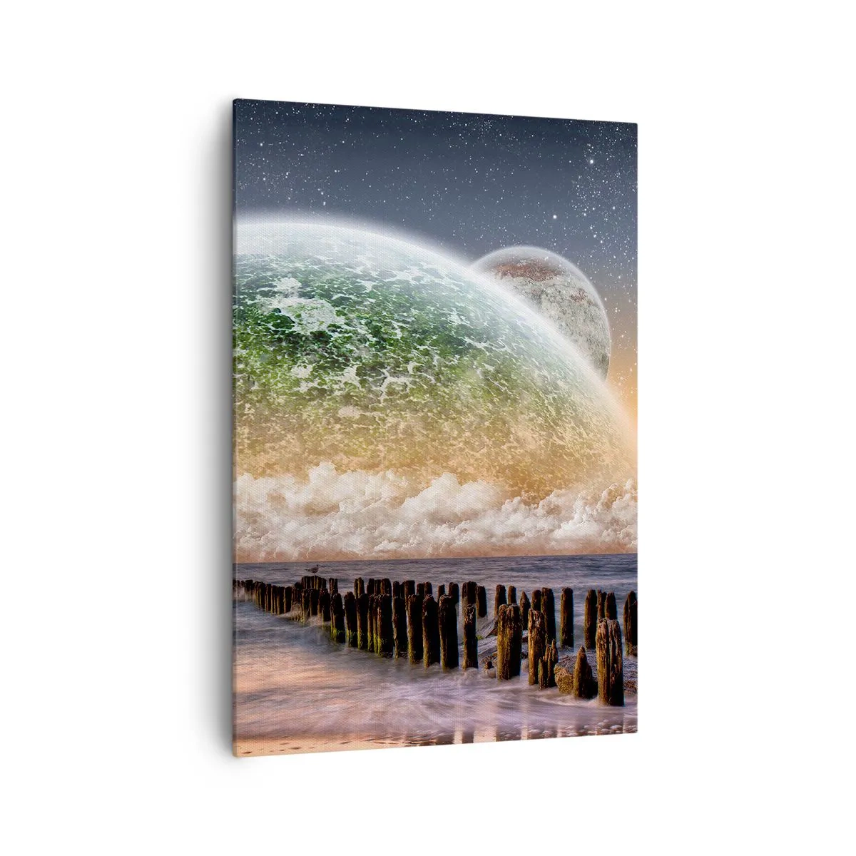 Vászonkép - És a világ kiemelkedett a vízből - 70x100 cm