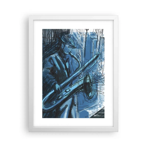 Poszter fekete keretben - Városi rapszódia - 30x40 cm