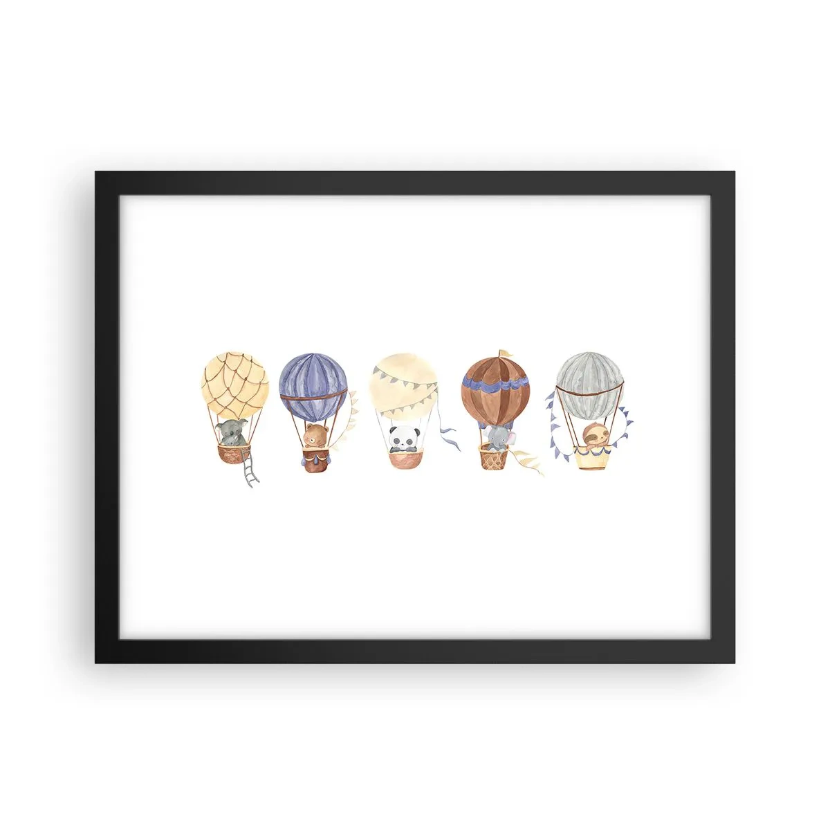 Poszter fehér keretben - Barátok egy utazáson - 40x30 cm