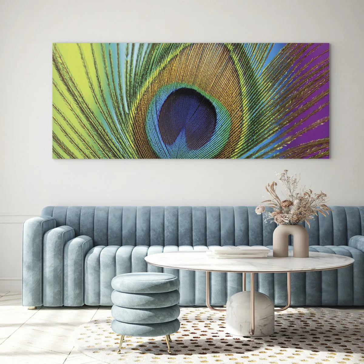 Üveg kép - Szemtől szemben - 120x50 cm