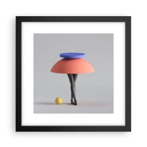 Poszter fehér keretben - Szürreális kompozíció - 30x30 cm