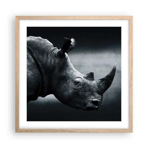 Poszter világos tölgy keretben - Jobb profil - 50x50 cm