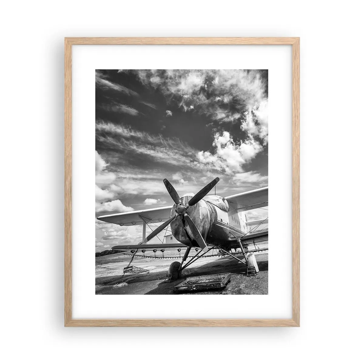 Poszter világos tölgy keretben - Alig várom! - 40x50 cm