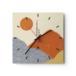 Falióra, Óra - A japán szellemben - 30x30 cm