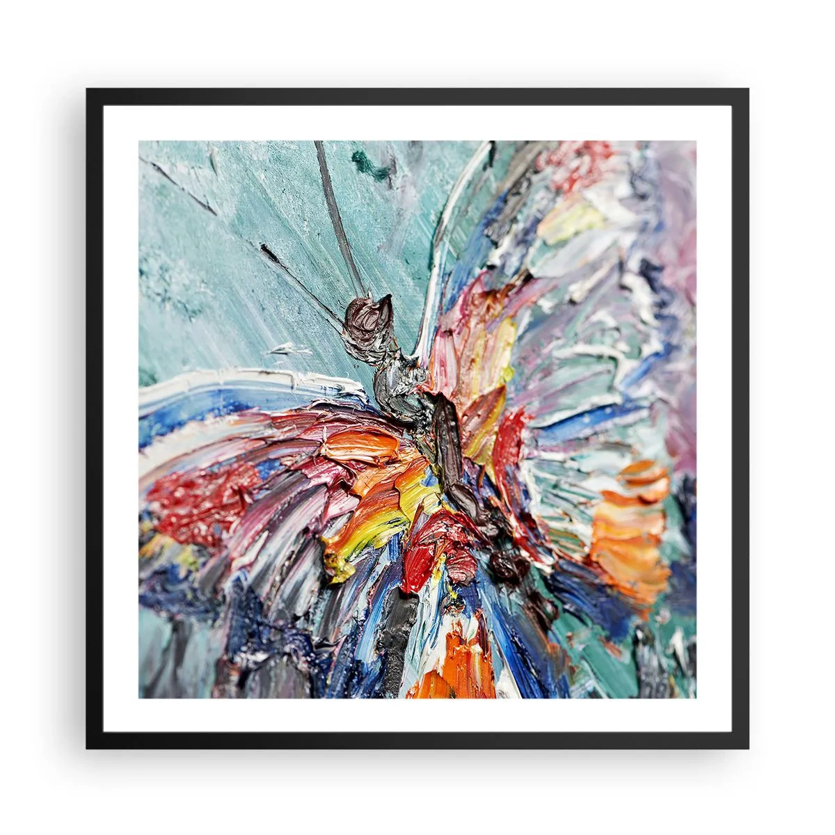 Poszter fehér keretben - A természet által festett - 60x60 cm