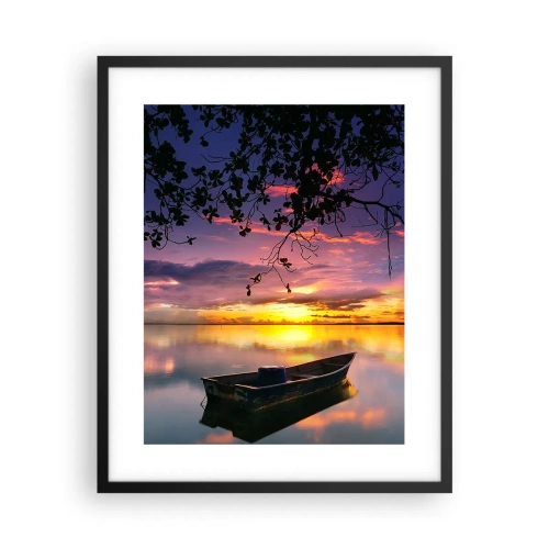 Poszter fehér keretben - „Úgy tűnik, az ég közepén lógsz...” - 40x50 cm