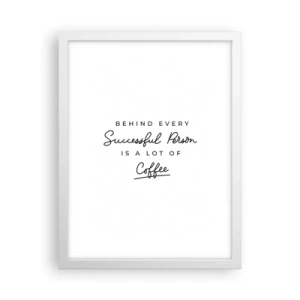 Poszter fekete keretben - A siker titka - 30x40 cm