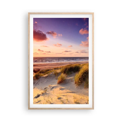 Poszter világos tölgy keretben - Már érződik a nyár a levegőben - 61x91 cm