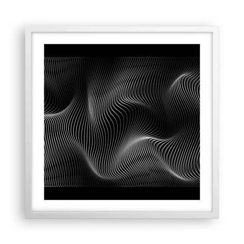 Poszter fekete keretben - A fény tánca a térben - 50x50 cm