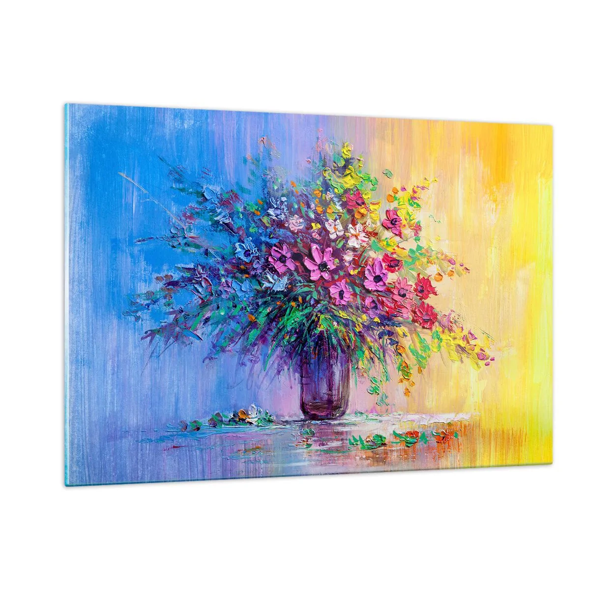 Üveg kép - A rét nyári ajándéka - 120x80 cm