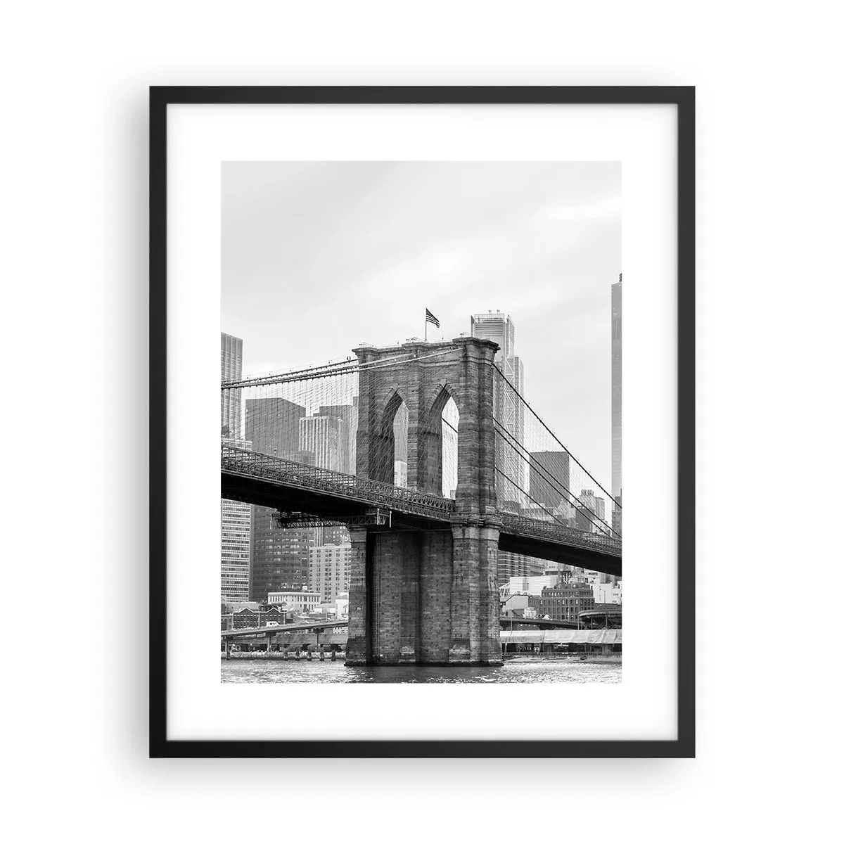 Poszter fehér keretben - New York-i hangulat - 40x50 cm