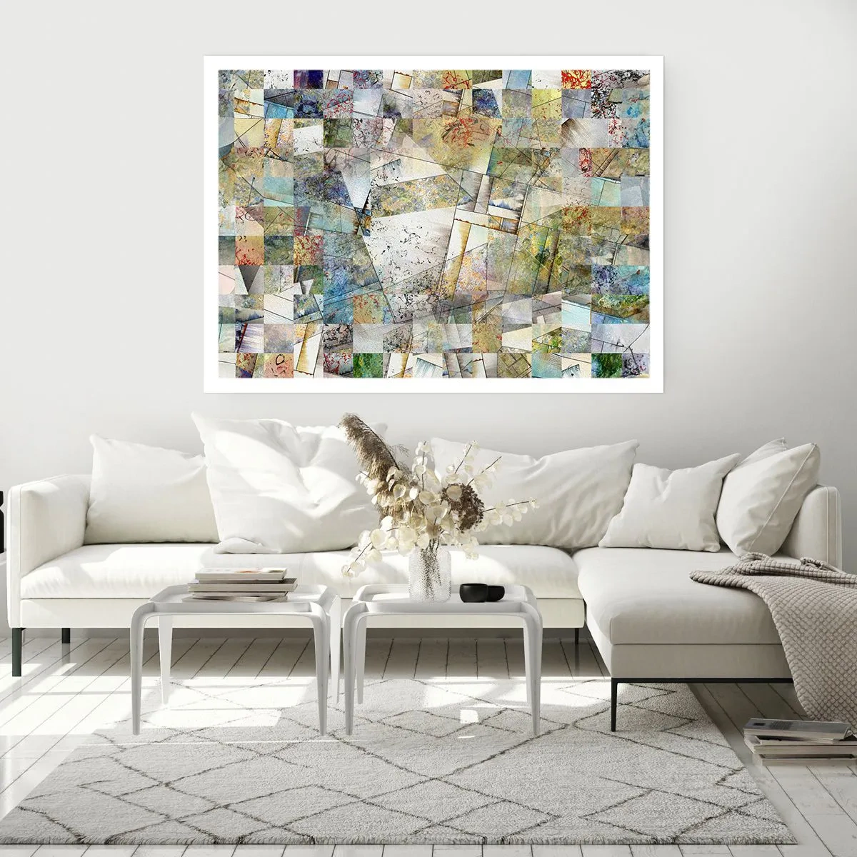 Poszter - Geometrikus átrendeződés - 50x40 cm