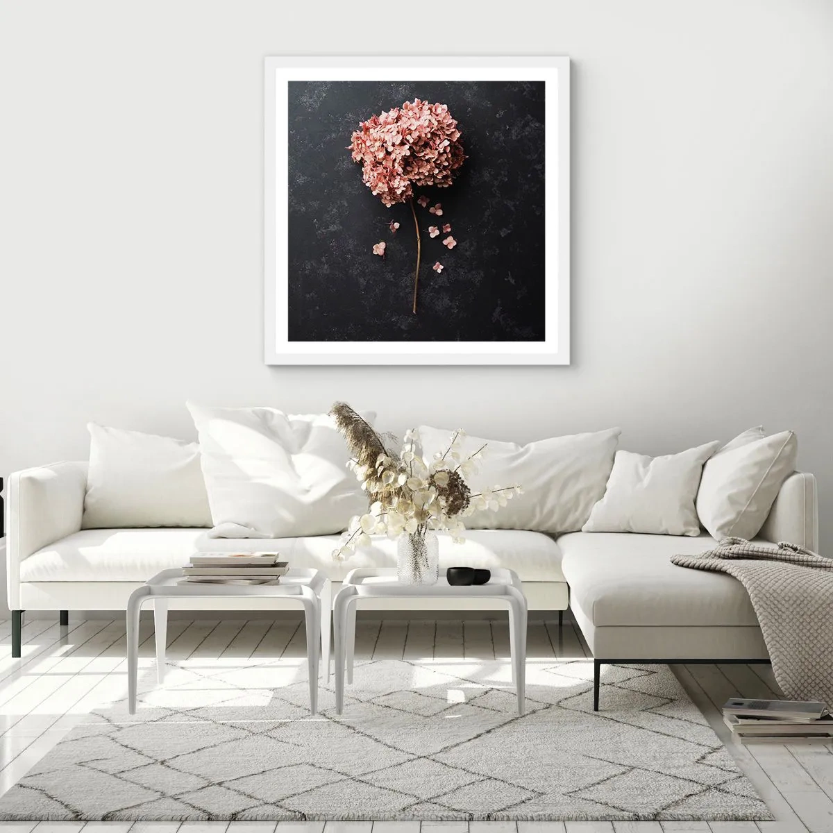 Poszter fekete keretben - Egy igazán romantikus jel - 60x60 cm