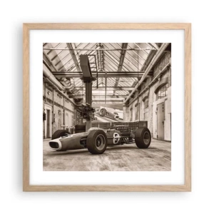 Poszter világos tölgy keretben - A győztes pihenője - 40x40 cm