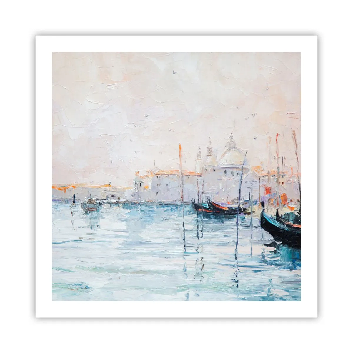 Poszter - A víz mögött, a köd mögött - 60x60 cm