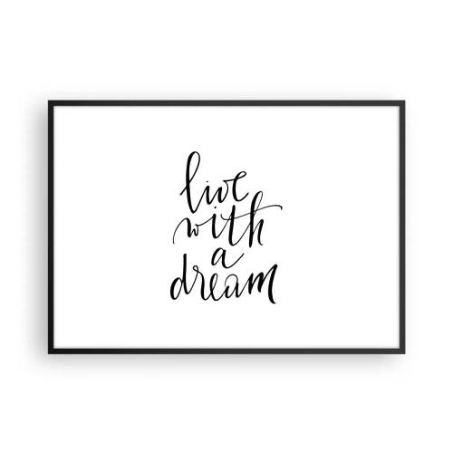 Poszter fehér keretben - Természetesen - 100x70 cm