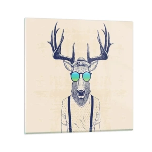 Üveg kép - Kire számítottál? - 40x40 cm