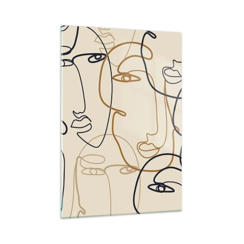 Üveg kép - Többszörös portré - 50x70 cm