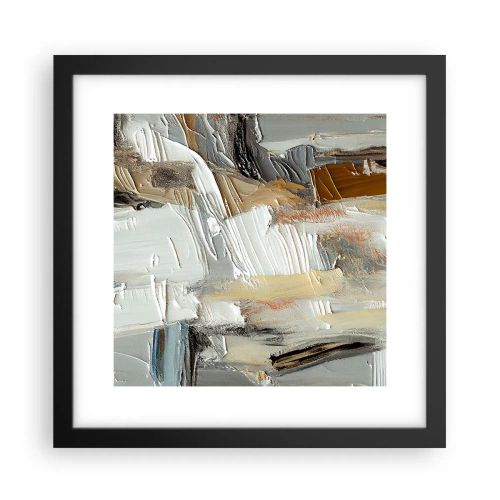 Poszter fehér keretben - Színes rétegződés - 30x30 cm