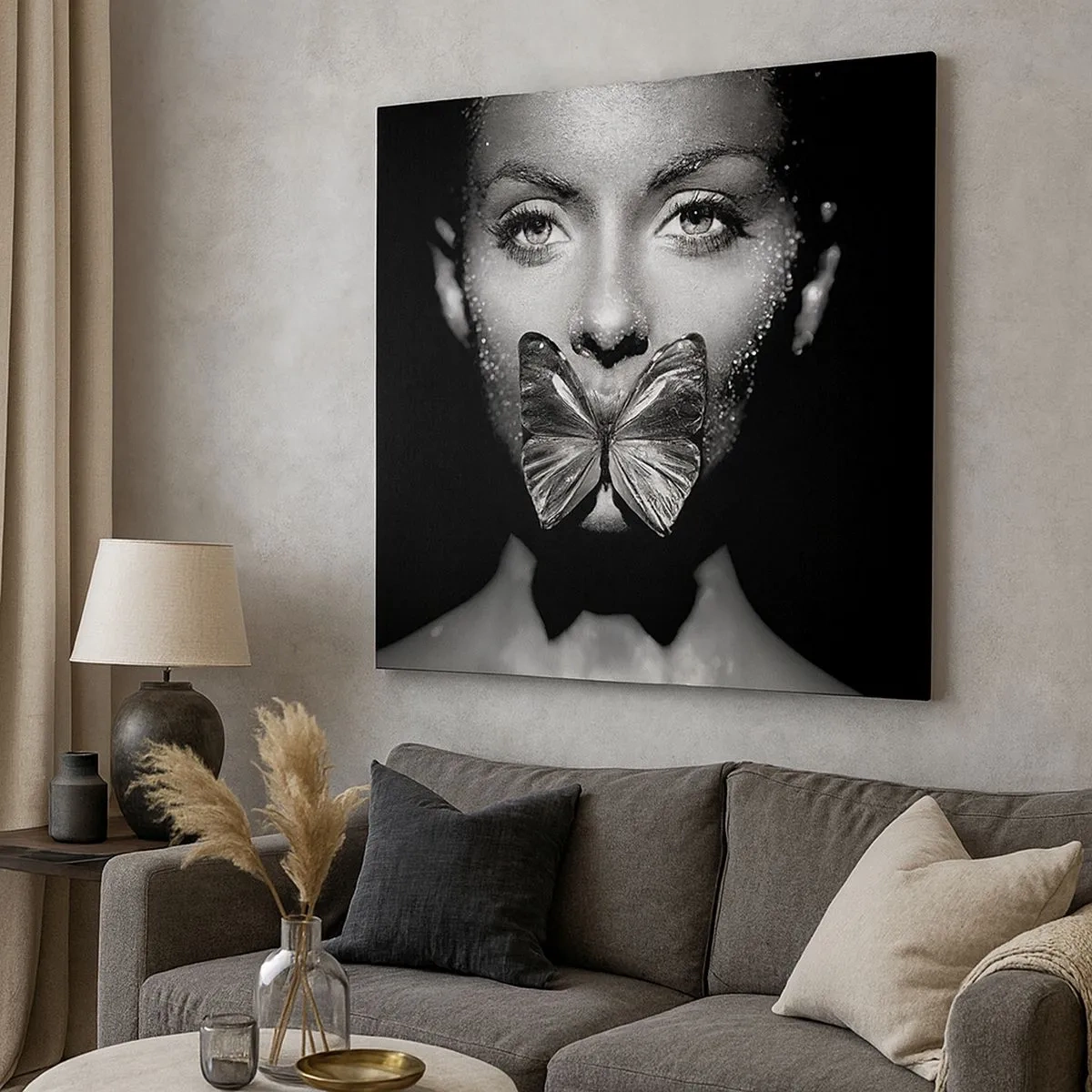 Vászonkép - Pillangó csókja - 30x30 cm