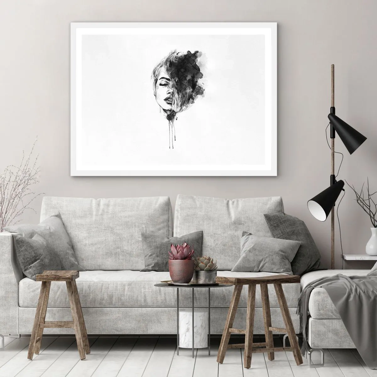 Poszter fekete keretben - Miről álmodozik egy lány - 70x50 cm