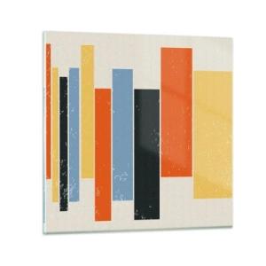 Üveg kép - Zenei felvétel - 40x40 cm