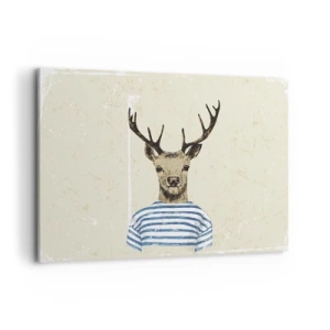 Vászonkép - Mert szeretem a csíkos pólókat! - 120x80 cm