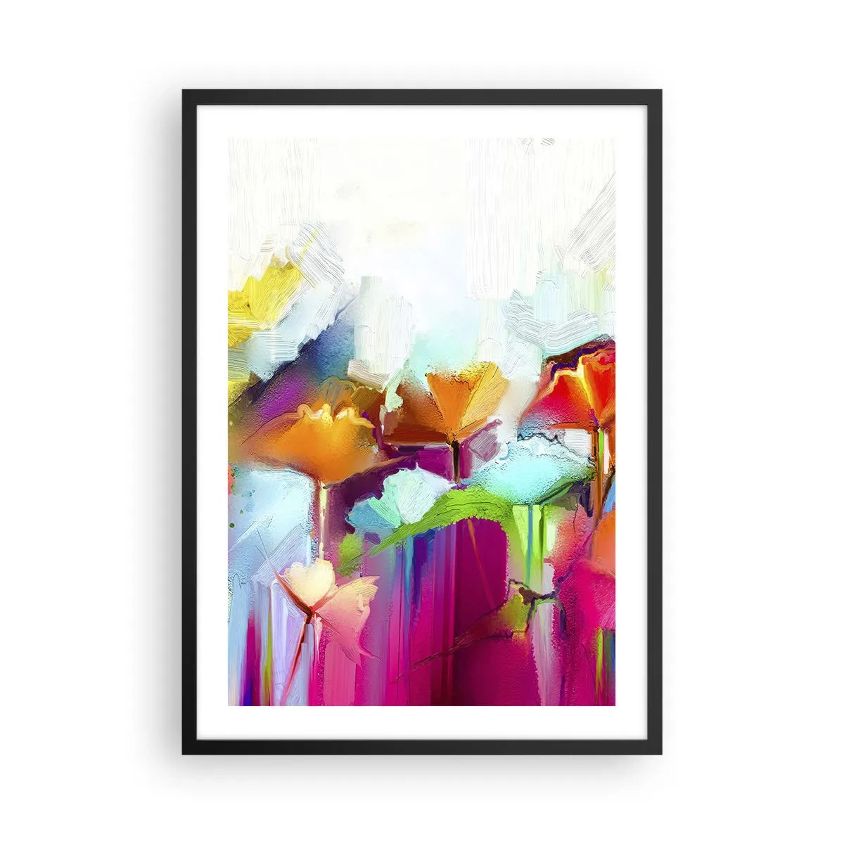 Poszter fehér keretben - Kivirágzott a szivárvány - 50x70 cm