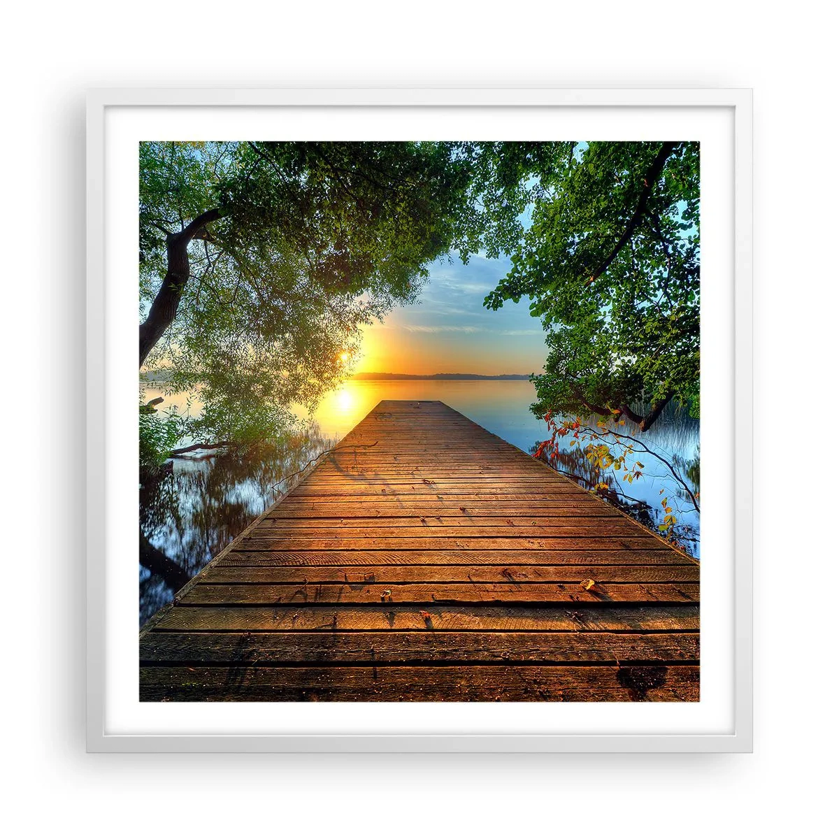 Poszter fekete keretben - Ne siess, ülj le - 60x60 cm