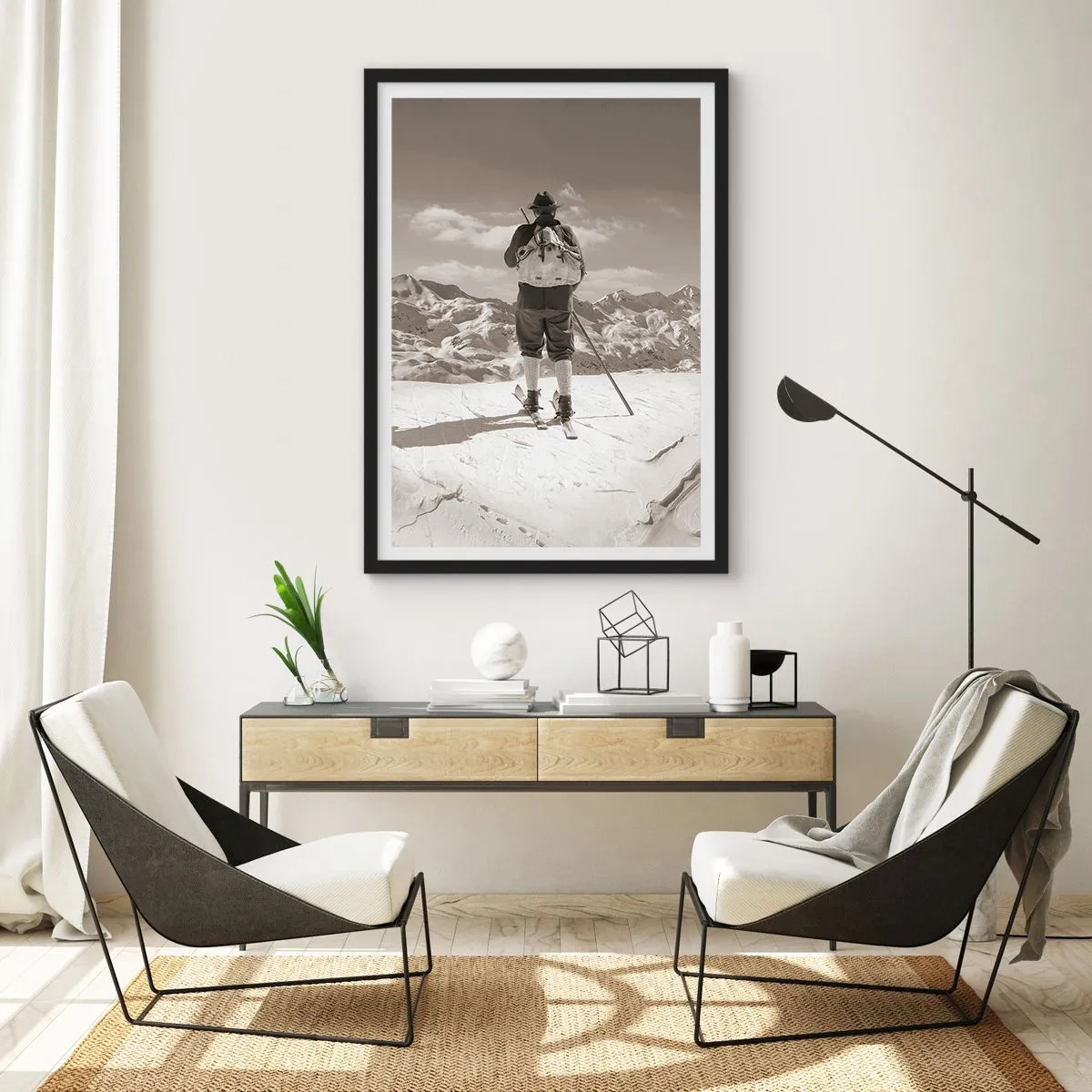 Poszter fehér keretben - És a hegyek ugyanazok - 61x91 cm