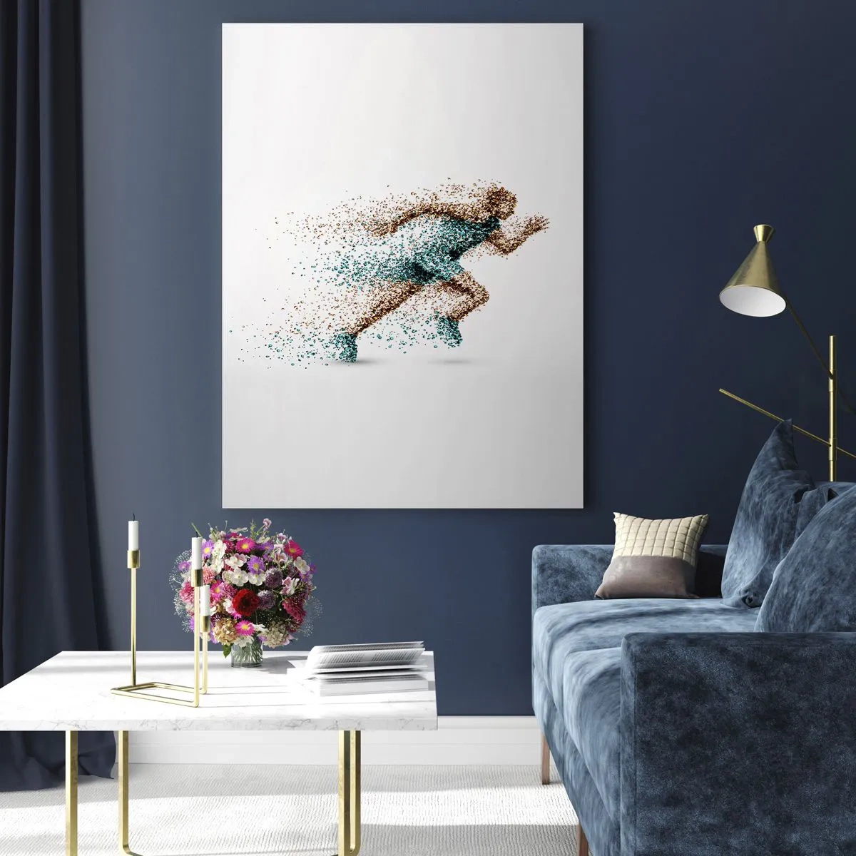 Üveg kép - Az élet egy futás - 50x70 cm