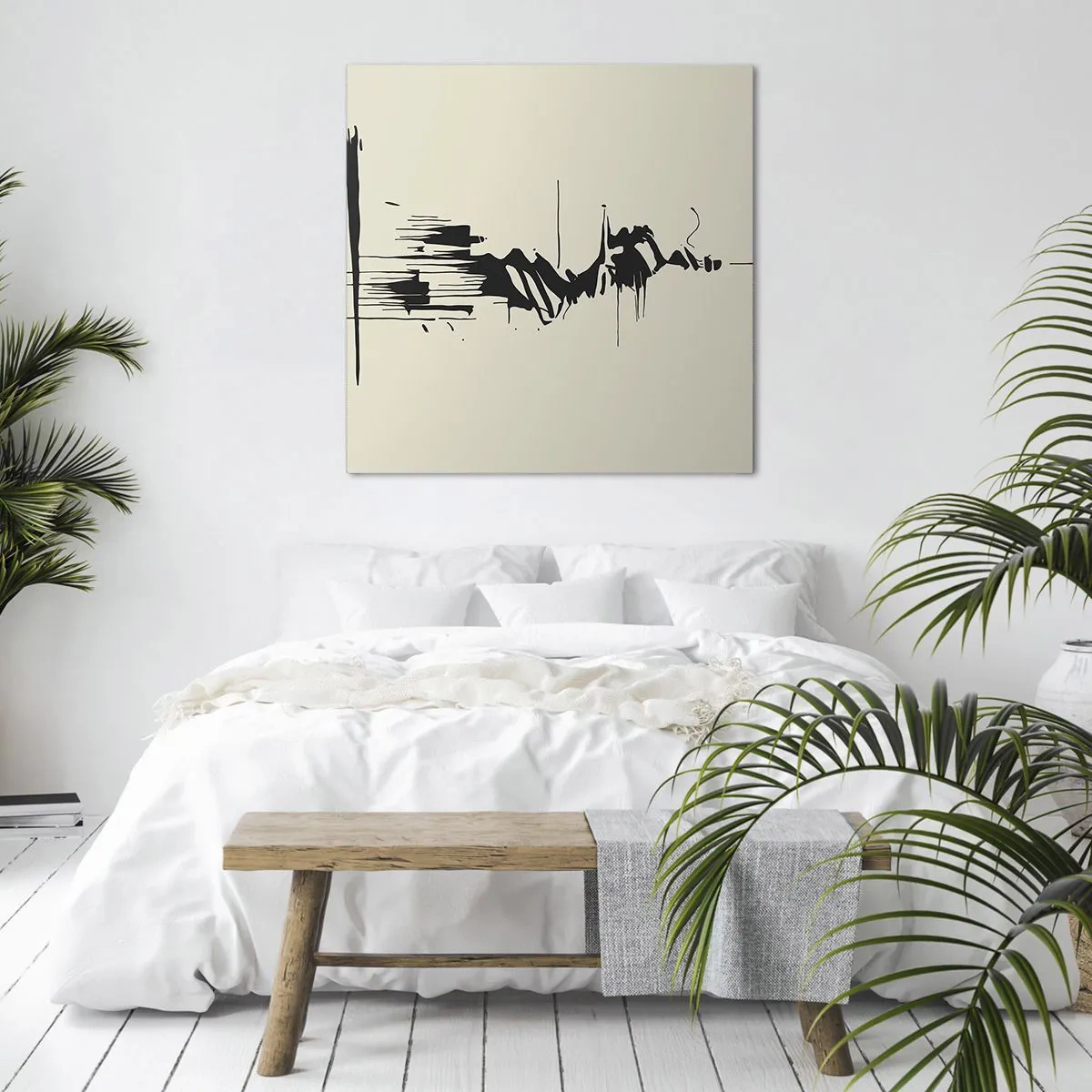 Vászonkép - Sietős absztrakció - 60x60 cm