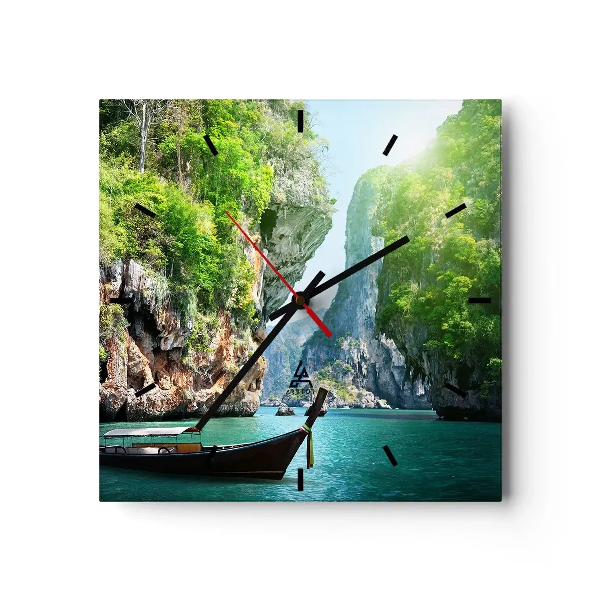 Falióra, Óra - Meghívás egy egzotikus utazásra - 40x40 cm