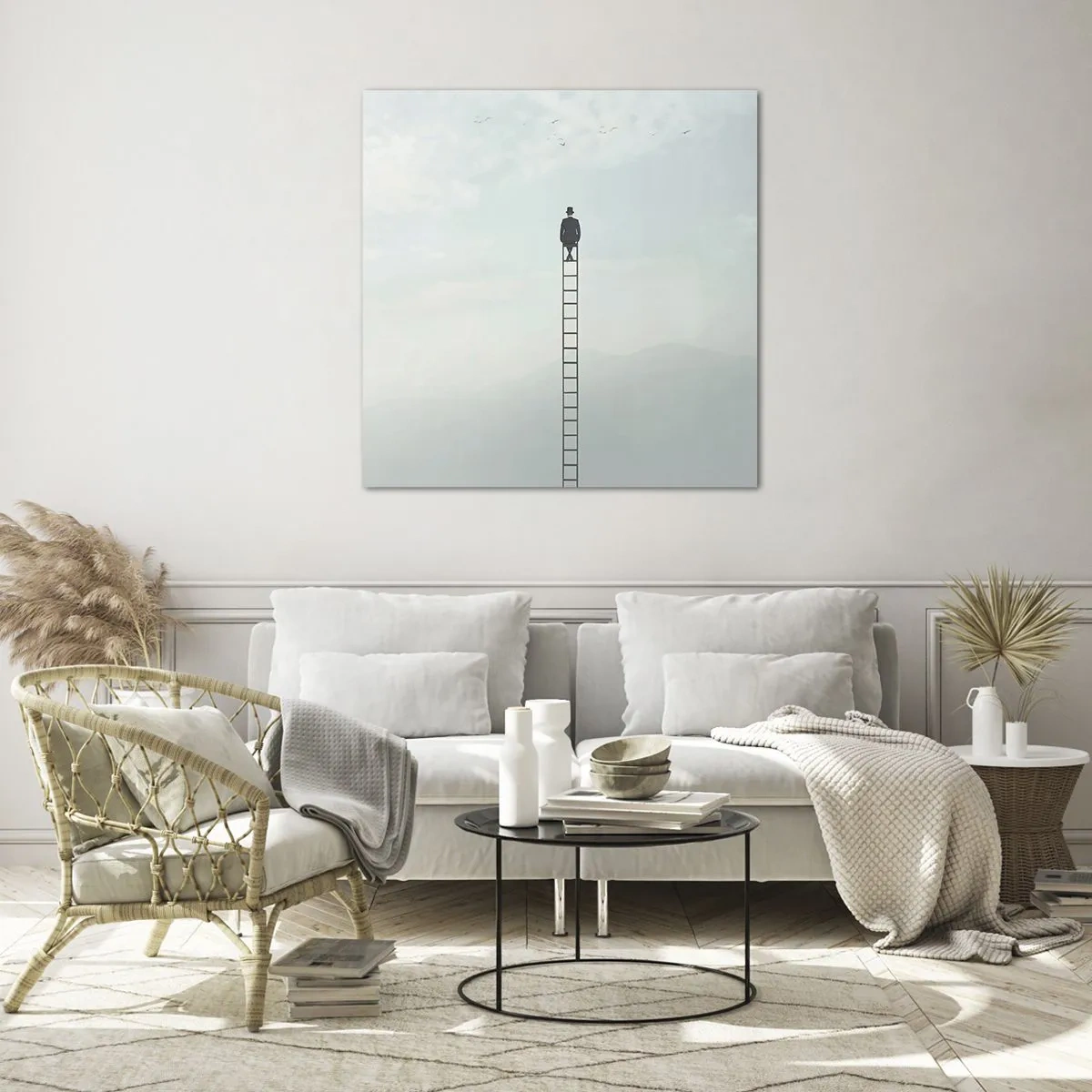 Üveg kép - Emelkedj feljebb - 50x50 cm