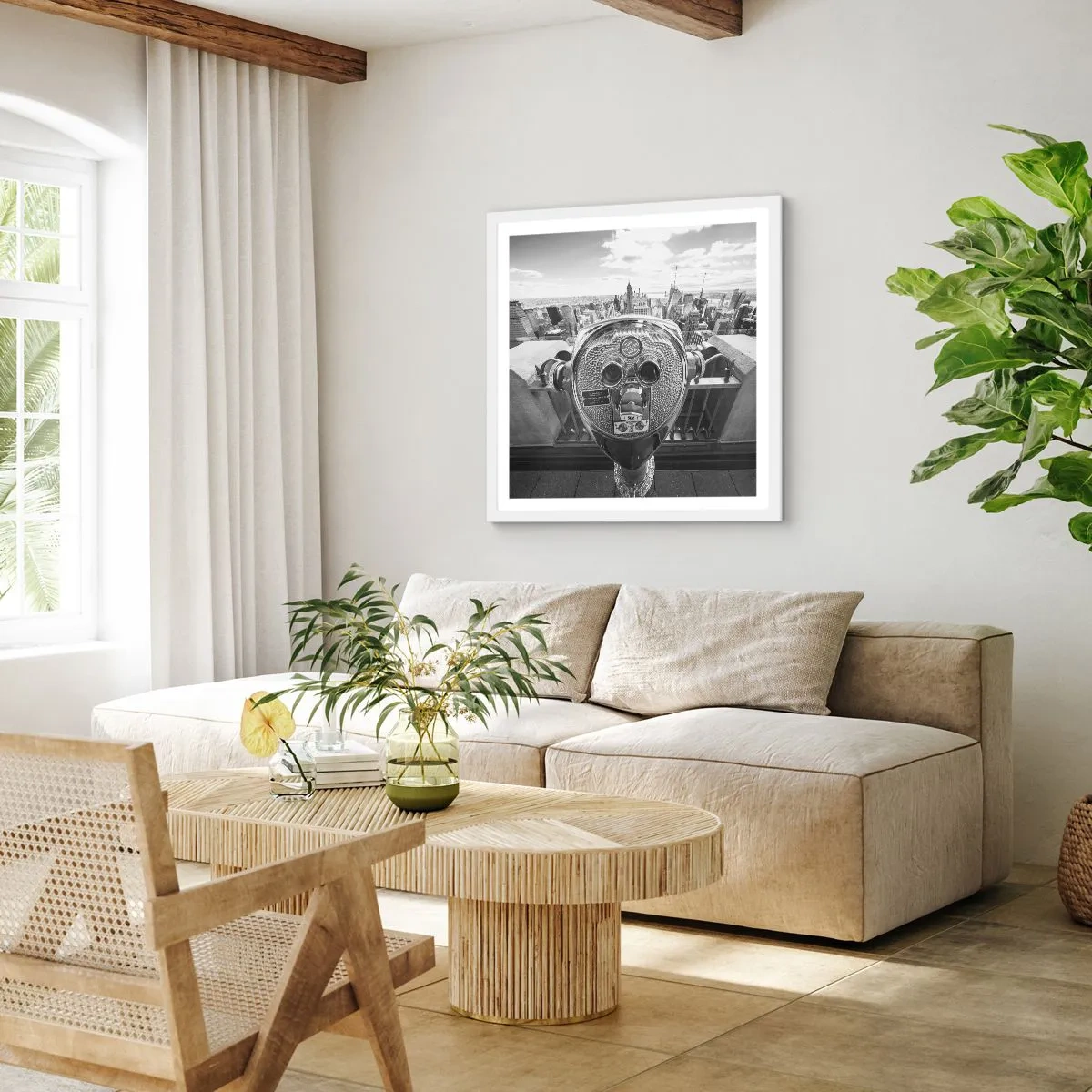 Poszter fekete keretben - A városok városa - 30x30 cm