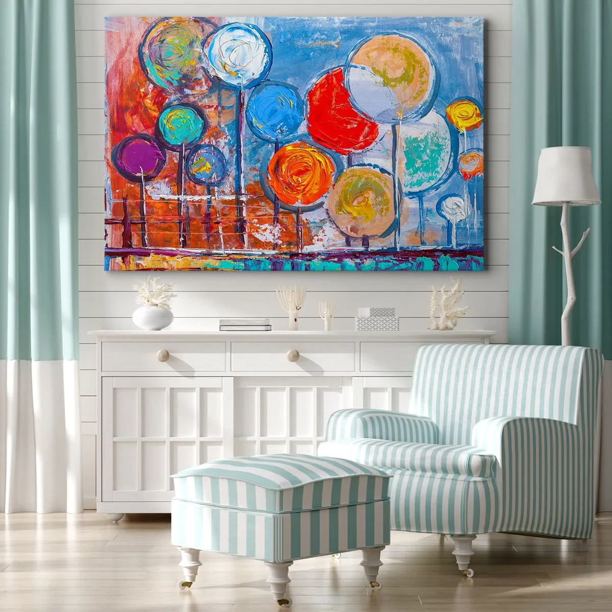 Vászonkép - Csodák a boton - 100x70 cm