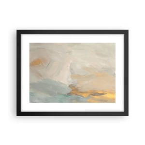 Poszter fehér keretben - Absztrakció - a szelídség földje - 40x30 cm
