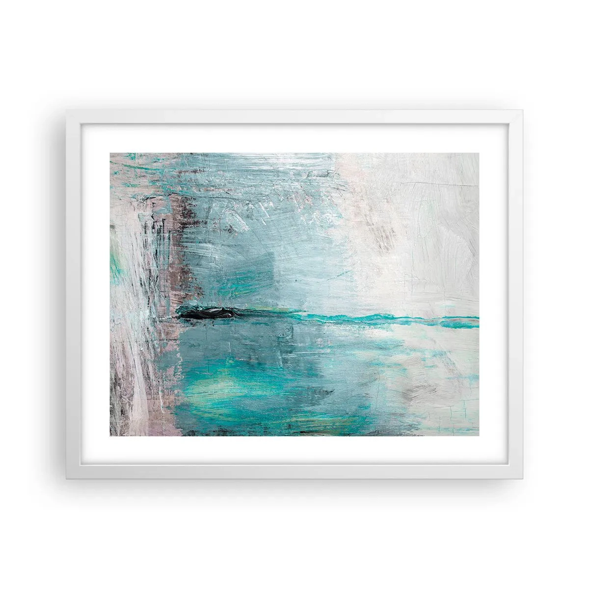 Poszter fekete keretben - Vízszintesen kék színben - 50x40 cm